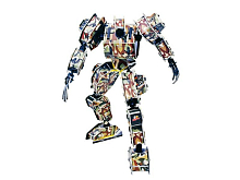 3D пазлы из пенокартона РОБОТ ЗЕВС  59 деталей