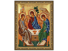 Алмазная 5D мозаика с нанесенной рамкой 20х30 СВЯТАЯ ТРОИЦА 12 цветов