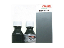 Краска АКАН металлик Оружейная сталь яркосерая очень старая, потертая, 10 мл