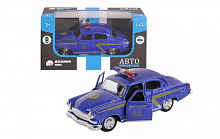 ТМ Автопанорама Машинка металлическая Милиция, 143, цвет синий, инерция