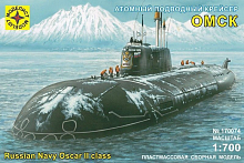 Сборная модель Подводная лодка "Омск" 1/700