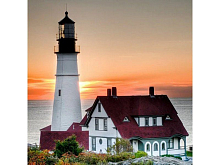 Картина мозаикой 30х30 БЕЛЫЙ МАЯК квадрат 30 цветов