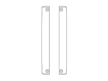 Пластины шасси для автомоделей MJX 10208