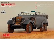Сборная модель ICM Тур G4 Kfz21, германский штабной автомобиль 2МВ, 135