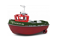 Радиоуправляемый буксир Heng Long Tugboat зеленый 24G 172 RTR