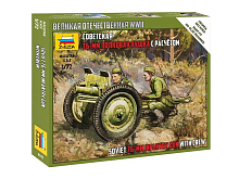 Сборные солдатики ZVEZDA Советская 76мм полковая пушка, 172