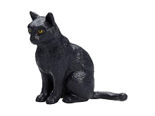 Фигурка KONIK Кошка, черная сидящая