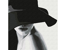 Картина по номерам 30х30 НЕЗНАКОМКА 12 цветов