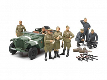 Сборная модель 148 Набор ГАЗ67Б  офицеры