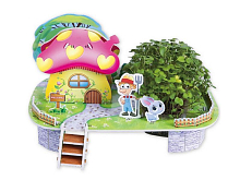 3D пазл из пенокартона ГРИБНОЙ ДОМ 22 детали, 4 листа