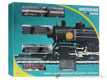 Железная дорога Mehano Prestige паровоз  (4-6-2) с 3-мя вагонами  1/87(HO)