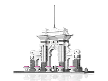 Конструктор CaDA Всемирно известный университет  Цинхуа  649 деталей