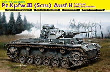 Сборная модель Танк PzIII AusfH ранний 135
