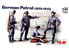 Сборная модель ICM Германский патруль 19391942 г, фигуры, 135
