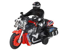 Мотоцикл AUTODRIVE 15см инерц на бат со светом и звуком, красный,  вк 17,5146,5, ,