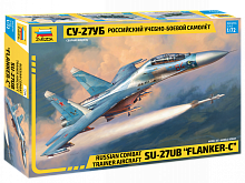 Сборная модель ZVEZDA Российский учебнобоевой самолёт Су27УБ, 172