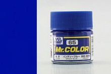 Краска эмаль для пластика тм MRHOBBY 10мл BRIGHT BLUE