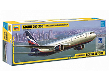 Сборная модель ZVEZDA Пассажирский авиалайнер Боинг 767300, 1144