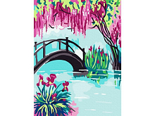 Картина по номерам 15х20 МОСТИК 13 цветов