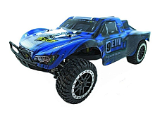 Радиоуправляемый шорткорс Remo Hobby 9EMU Brushless синий 4WD 24G 18 RTR