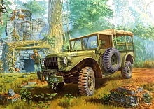 Сборная модель Американский грузовой автомобиль M37 4х4 135