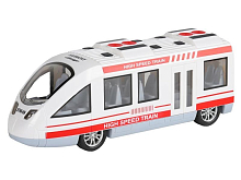 Машина AUTODRIVE Поезд инерционный, свет, звук, цвет белый, вп, 31,2728,5 см, ,