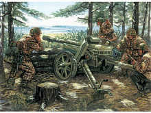 Сборная модель Пушка PAK 9738 AT GUN with crew 135