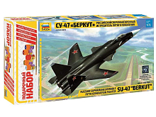Сборная модель ZVEZDA Российский истребитель пятого поколения Су47 Беркут, подарочный набор,172