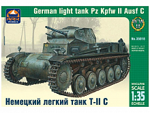Сборная модель ARK 35018 Немецкий легкий танк Т-II C, 1/35