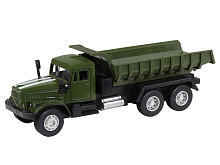 Машина АВТОПАНОРАМА Грузовик, хаки зеленый, 132, свет, звук, инерция, вк 24810 см
