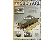 Сборная картонная модель Shipyard бронедрезина Zeppelin №47, 125