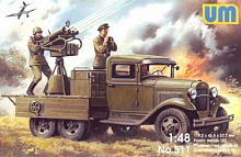 Сборная модель Советский грузовик ГАЗААА с зенитной установкой Максим
