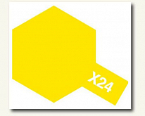 Краска Tamiya X24 Clear прозрачная желтая Yellow акриловая, 10 мл