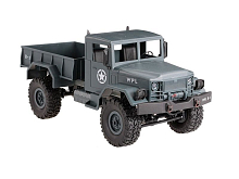 Радиоуправляемая автомодель WPL военный грузовик серый 116акб 24G RTR