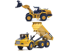 Металлический фронтальный погрузчик  самосвал HUI NA TOYS 150