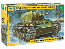 Сборная модель ZVEZDA Советский тяжелый танк образца 1940 г с пушкой Л11 КВ1, 135