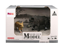 Набор фигурок животных MASAI MARA MM211130 серии Мир диких животных Семья кабанов, 2 пр
