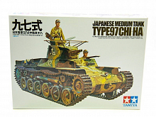 Склеиваемая модель Tamiya 135 Японский средний танк TYPE 97 CHIHA 1937г с 2 фигурами танкистов