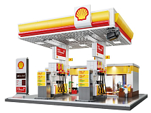 Конструктор CaDA автозаправочная станция Shell 1309 деталей
