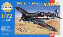 Сборная модель Самолёт  Curtiss P-36/H.75 Hawk 1/72
