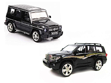 Машина XLG TOYOTA PRADOMERCEDES G55 M923JM923K 124, свет, звук, инерция 14шт бк