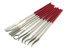 Набор универсальный 3 надфиля  7 рифелей, алмазные, блистер  чехол, шт