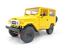 Радиоуправляемая автомодель WPL Toyota FJ40 (желтая) 4WD 2.4G 1/16 KIT Радиоуправляемая автомодель WPL Toyota FJ40 желтая 4WD 24G 116 KIT