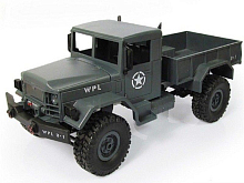 Радиоуправляемая машина WPL B-16R военный грузовик (серый) 6WD 2.4G 1/16 RTR Радиоуправляемая машина WPL B16R военный грузовик серый 6WD 24G 116 RTR